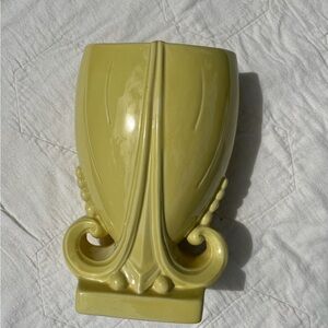 Vintage green ceramic vase